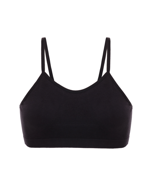 Tweenie Bird, a Seamless First Bra for Tween Girls ~ Black